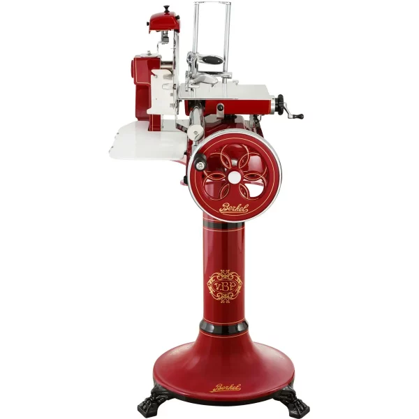 Prosciutto Schwungrad Handbetrieb Aufschnittmaschine Berkel Model B3 in Rot – Bild 2