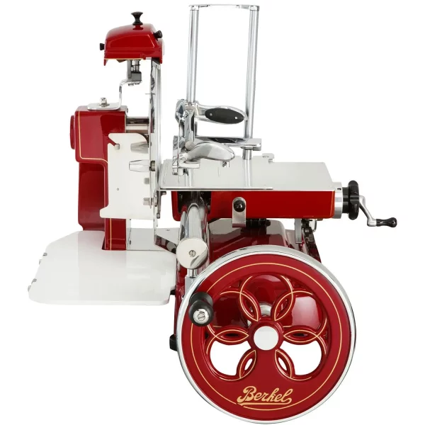Prosciutto Schwungrad Handbetrieb Aufschnittmaschine Berkel Model B3 in Rot – Bild 3