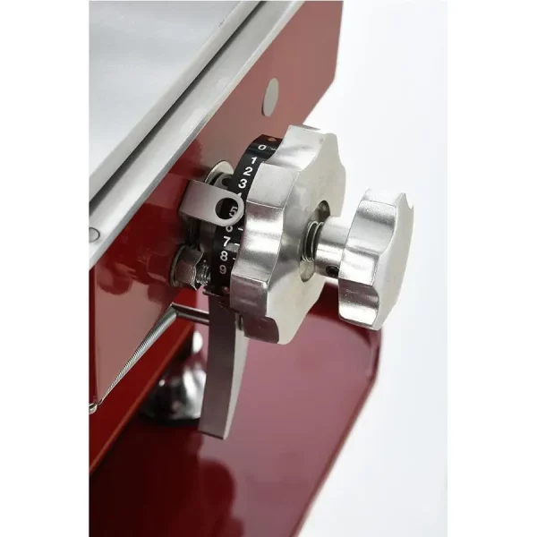Prosciutto Schwungrad Handbetrieb Aufschnittmaschine Berkel Model B3 in Rot – Bild 4