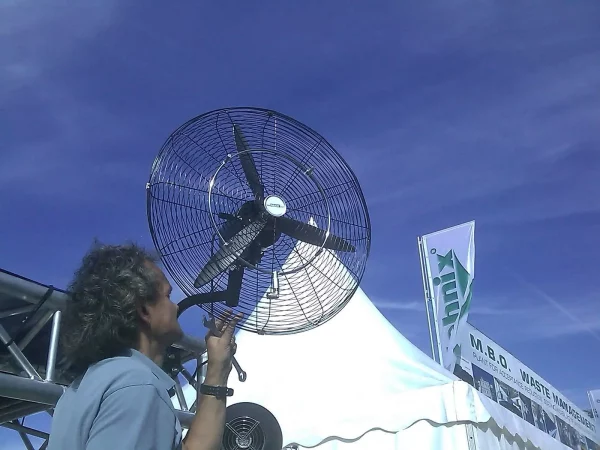 Sprühnebel Wandventilator 500mm  zur Kühlung, Befeuchtung – Bild 2