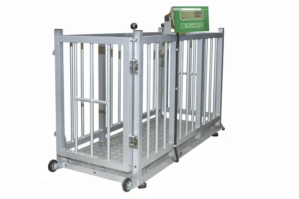 Kleinviehwaage in mobiler Aluminium Ausführung 300 kg Wiegebereich, auch geeicht erhältlich