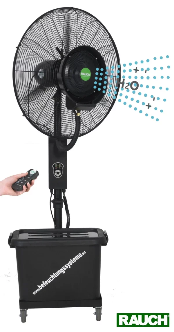 Sprühnebel Ventilator RAUCH RLC-1000 mit Komfortausstattung bis 50m² - Kühlen und Befeuchten – Bild 2