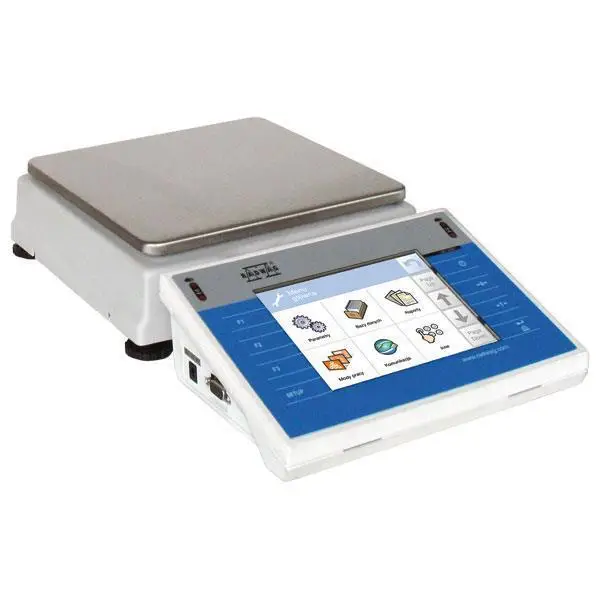 Fertigpackungskontrolle FPVO Kontrollwaage mit Touch-Technologie eichfähig, Wiegebereiche von 600g bis 12kg