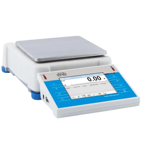 Präzisionswaage mit Touchscreen Monitor Eichfähig mit Wiegebereich 6.000 g, Ablesbarkeit 10 mg, interne Automatische Justierung