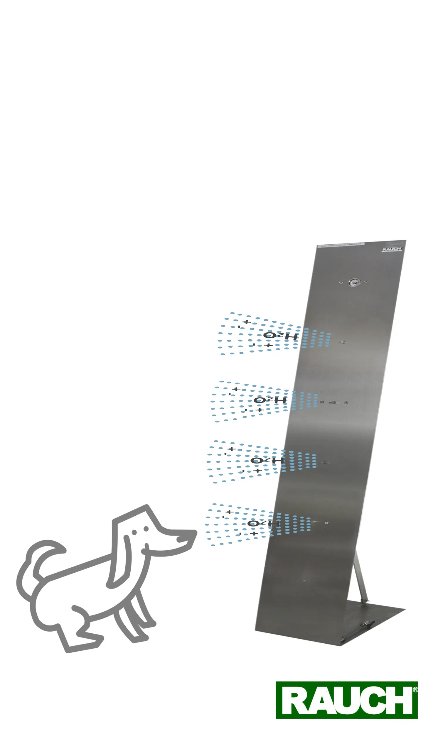 Nebelsäule mit 1300mm + 3 LED Düsen – Mobile Design Lösung für Kühlung und Befeuchtung