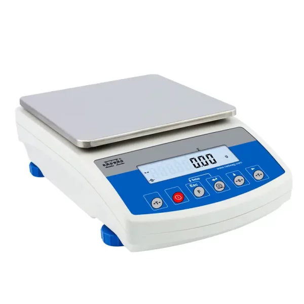 Bestpreis! Präzisionswaage Basic mit Interner Kalibrierung, Eichfähige Teilung 0,01g oder 1g / Wiegebereich 600g oder 6000g