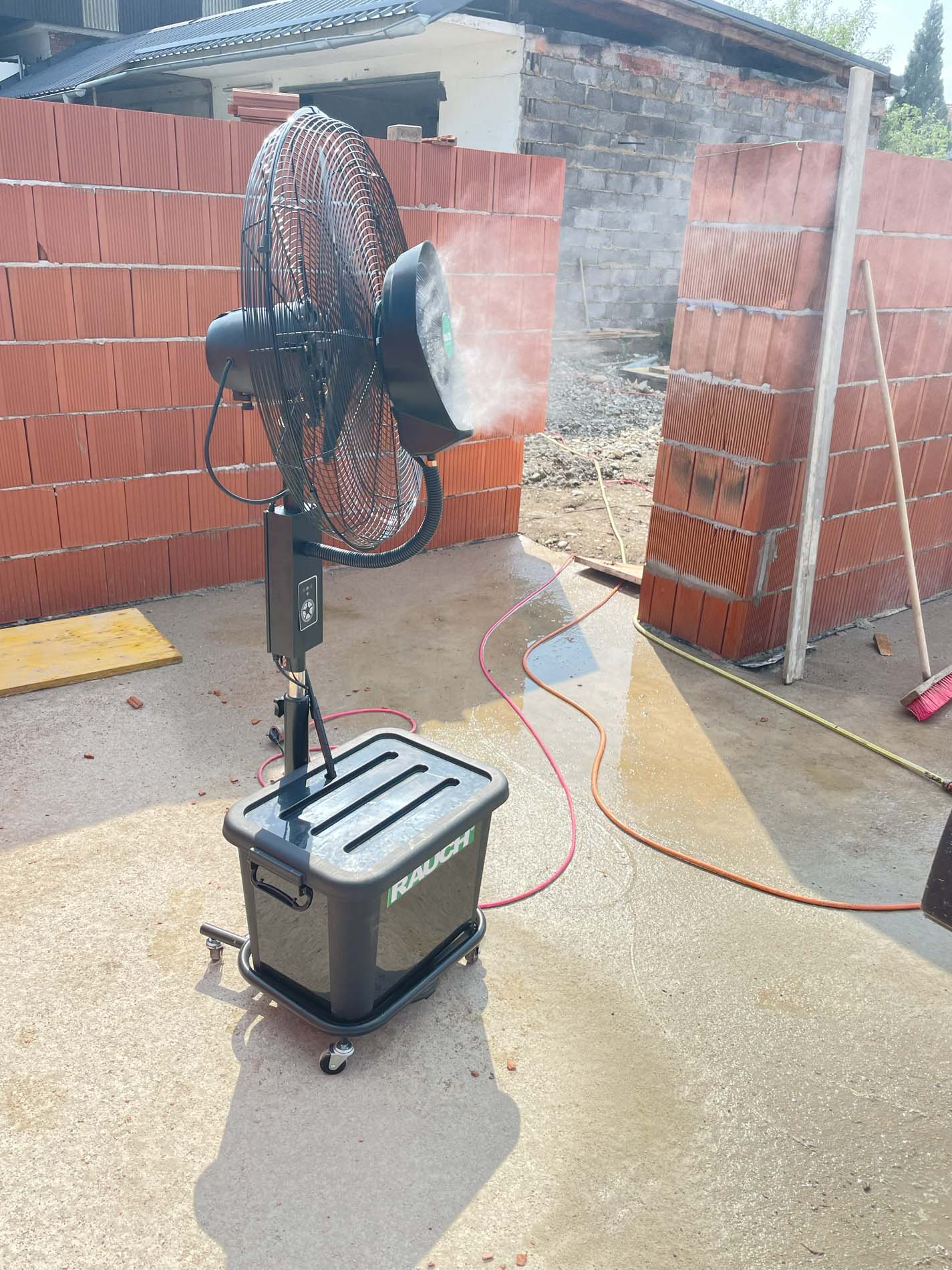 Sprühnebel Ventilator RAUCH RLC-1000 mit Komfortausstattung, Hitzeschutz im Freien – Bild 6