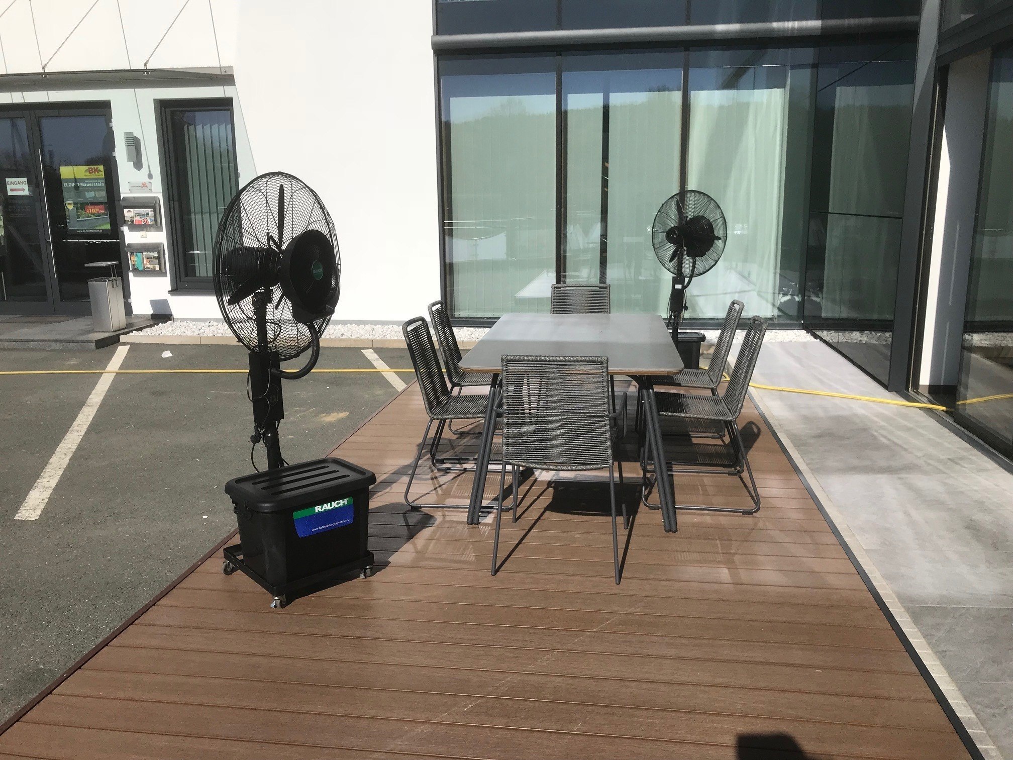 Sprühnebel Ventilator RAUCH RLC-1000 mit Komfortausstattung, Hitzeschutz im Freien – Bild 5